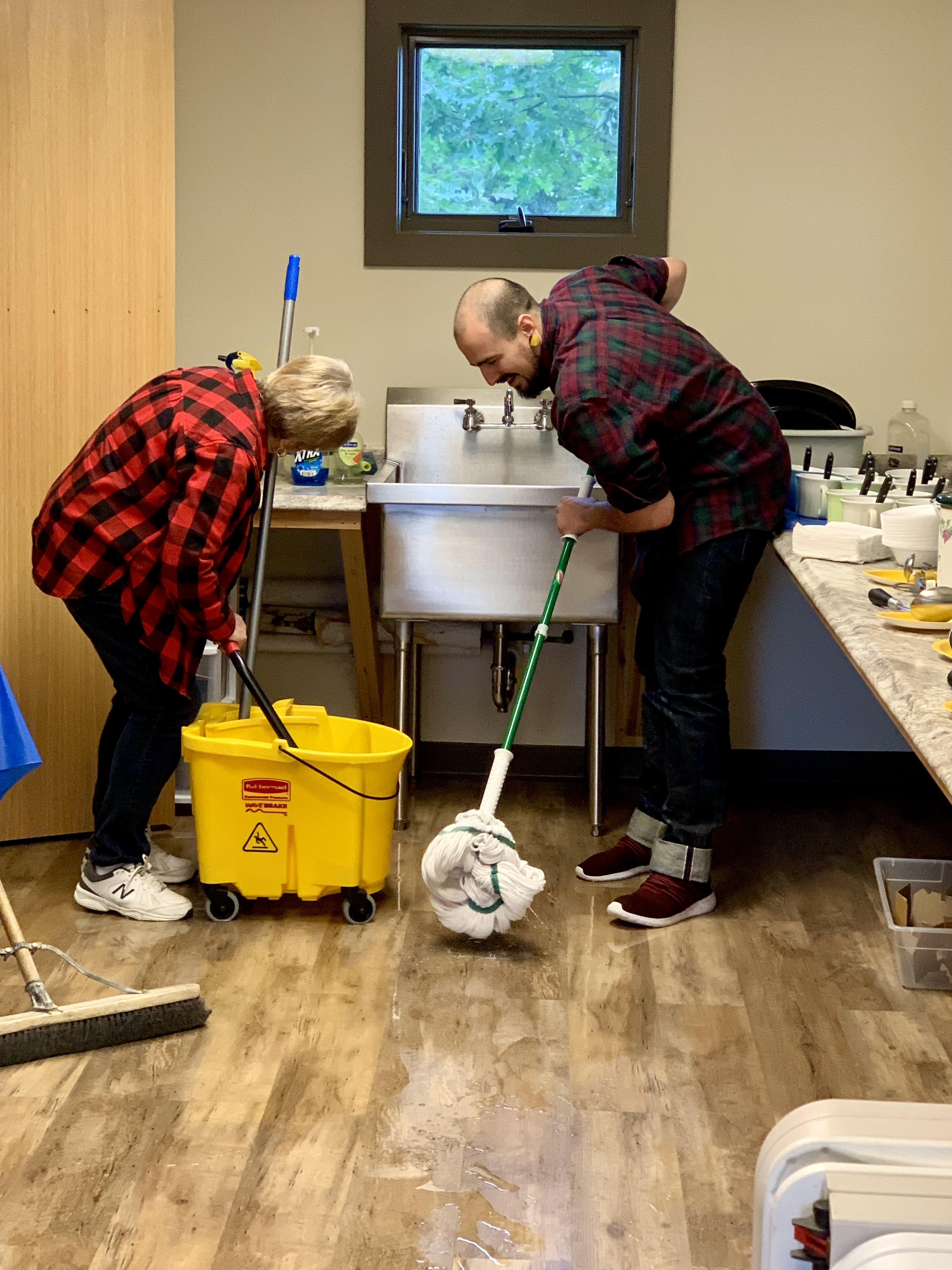 Cleaning up a little leak at the 2022 Volunteer Award