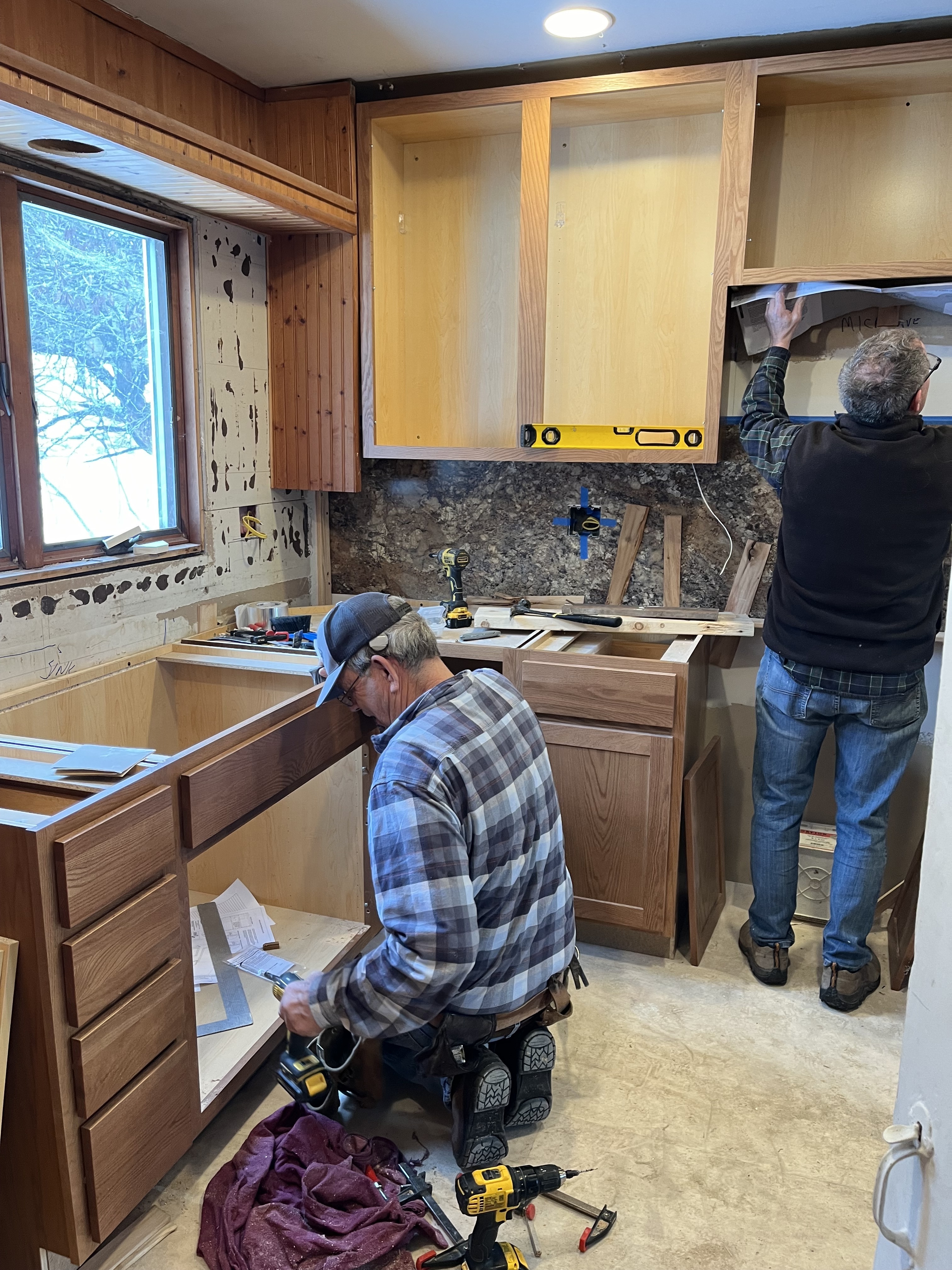 The craftsmen at work