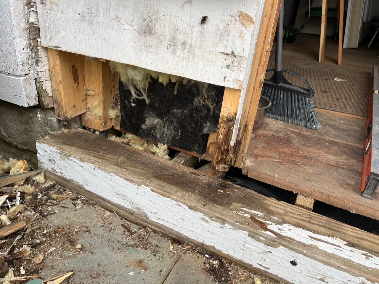 The Welcome Center: Cleaning out the dry rot