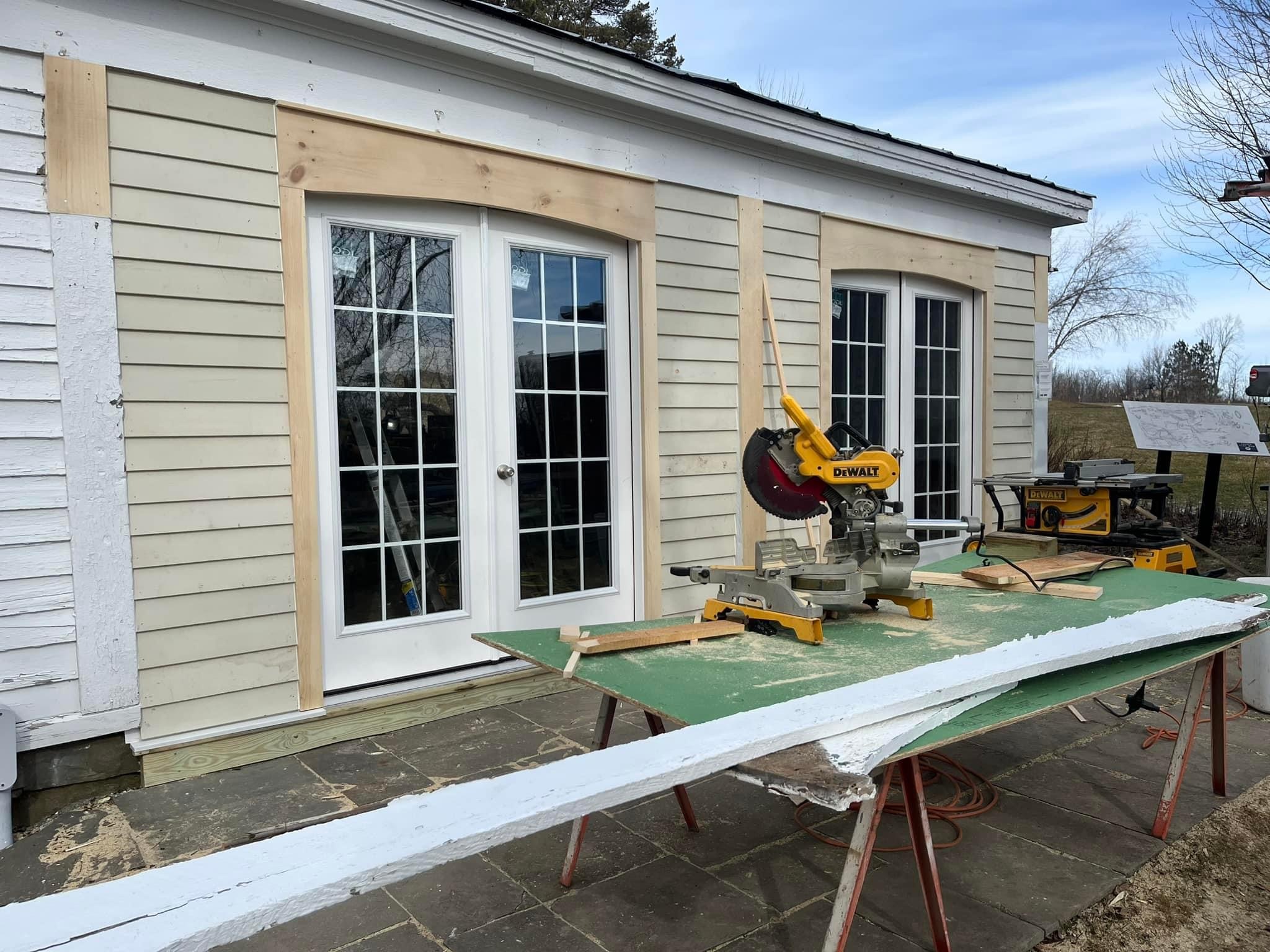 The Welcome Center: New doors in place!