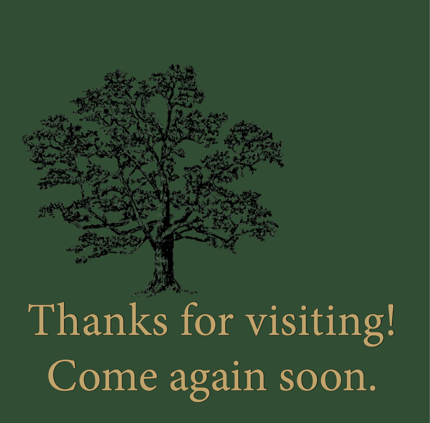 Reverse of welcome sign