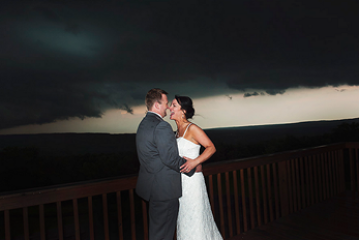 Stormy wedding